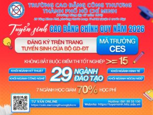 TUYỂN SINH CAO ĐẲNG CHÍNH QUY 2026 – MÃ TRƯỜNG CES 2K8 ĐỪNG QUÊN ĐĂNG KÝ NGUYỆN VỌNG VÀO HITC!
